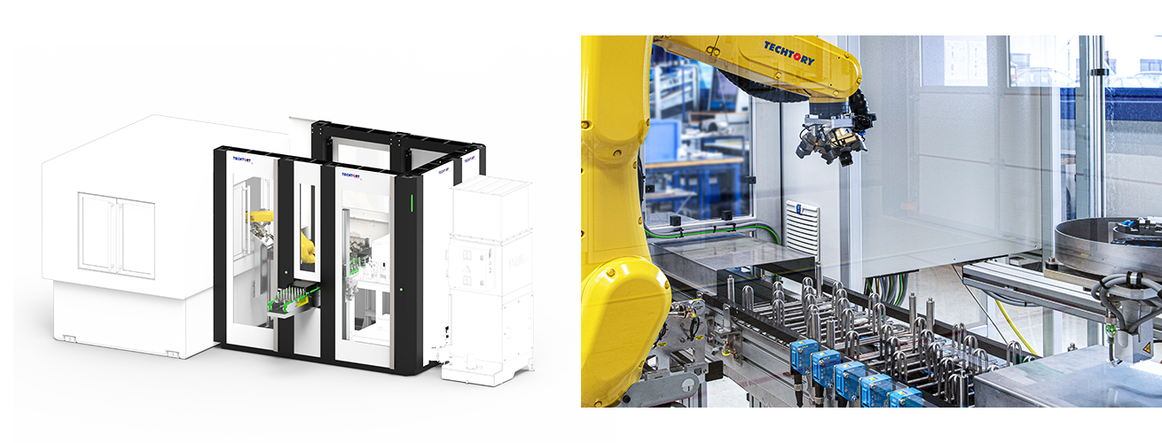 Automatische Beladung einer Werkzeugmaschine
