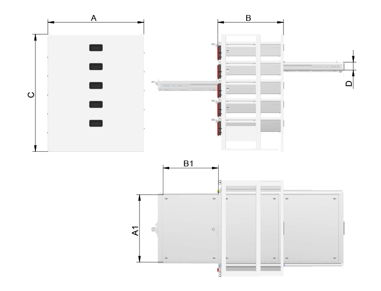 drawer-storage - CAD-Zeichnung