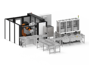 Roboterzelle – Automatisierung Reinigungsanlage & Entgratvorgang